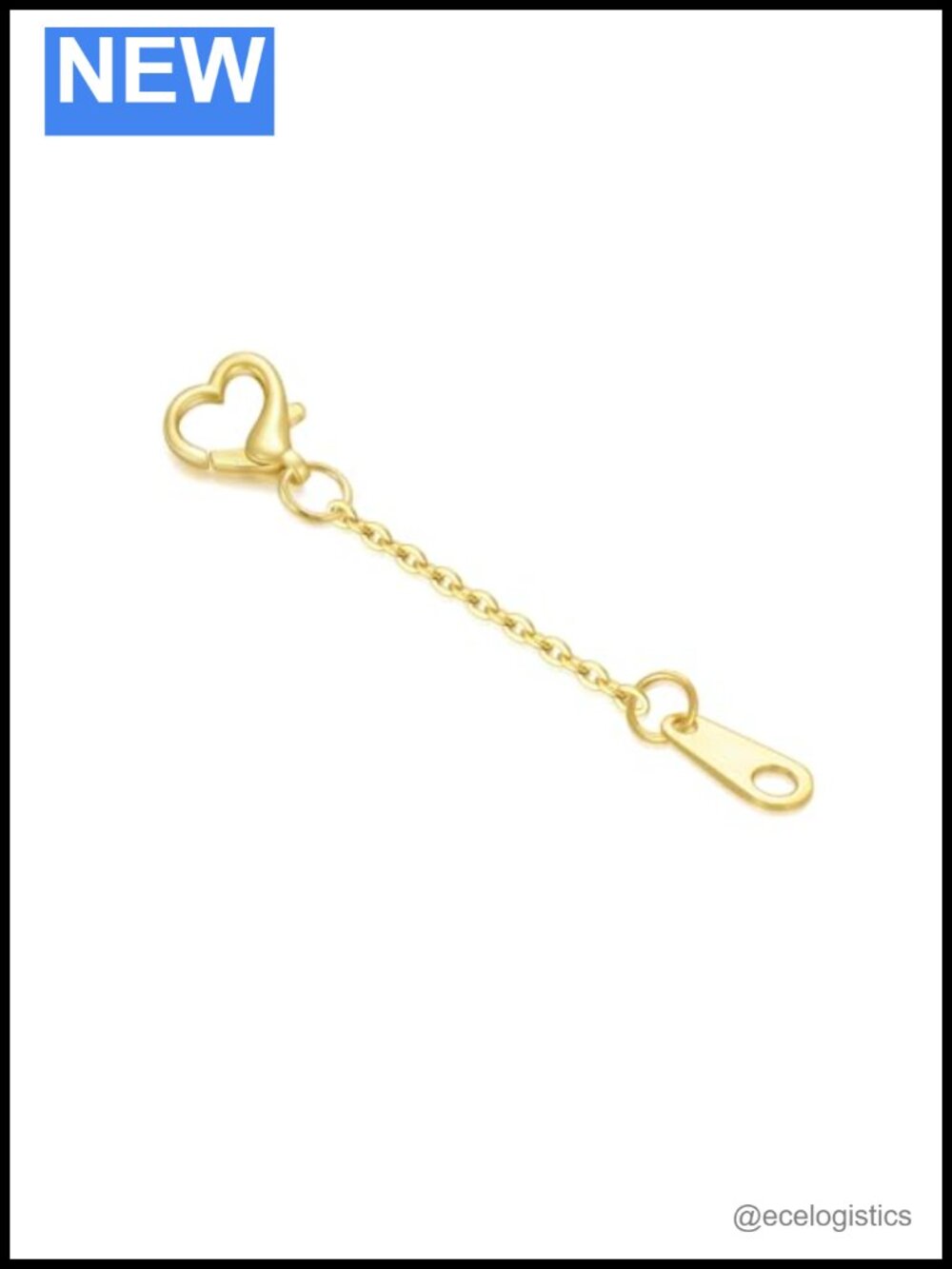 14K Gold Necklace Bracelet Extender Chain 3in